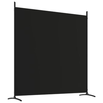 Kamerscherm met 3 panelen 525x180 cm stof zwart 6