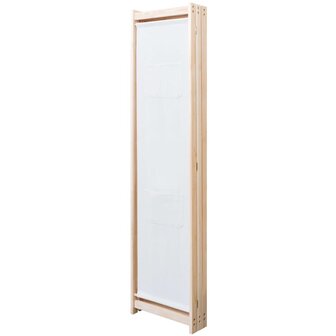 Kamerscherm met 3 panelen 120x170x4 cm stof cr&egrave;me 3