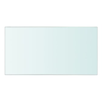 Wandschap transparant 30x15 cm glas 2