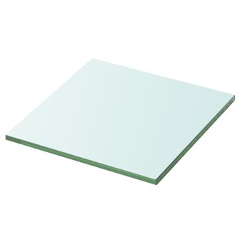 Wandschap transparant 30x30 cm glas 1