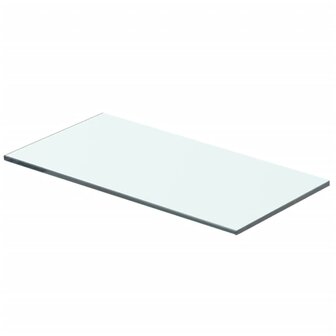 Wandschap transparant 40x15 cm glas 1