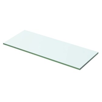 Wandschap transparant 50x15 cm glas 1