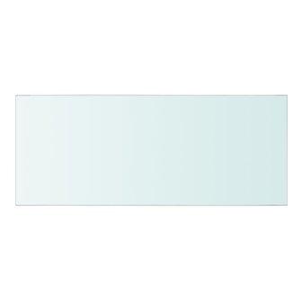 Wandschap transparant 50x20 cm glas 2