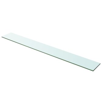 Wandschap transparant 100x12 cm glas 1
