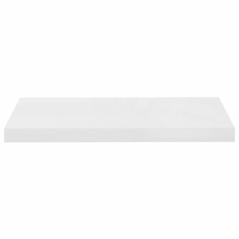Wandschap zwevend 60x23,5x3,8 cm MDF hoogglans wit 4