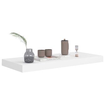 Wandschap zwevend 60x23,5x3,8 cm MDF wit 3