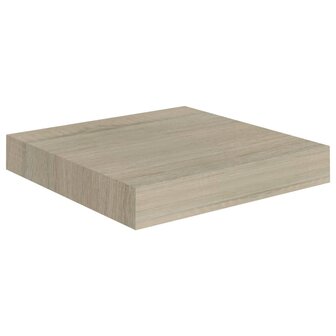 Wandschap zwevend 23x23,5x3,8 cm MDF eikenkleur 2