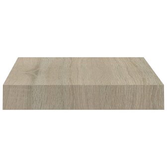 Wandschap zwevend 23x23,5x3,8 cm MDF eikenkleur 5