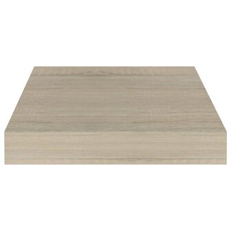 Wandschappen zwevend 2 st 23x23,5x3,8 cm MDF eikenkleurig 5