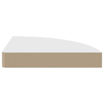 Hoekschap zwevend 25x25x3,8 cm MDF wit 4