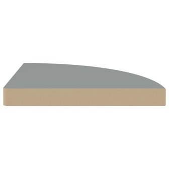 Hoekschap zwevend 35x35x3,8 cm MDF grijs 4