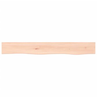 Wandschap 80x10x4 cm onbehandeld massief eikenhout 4