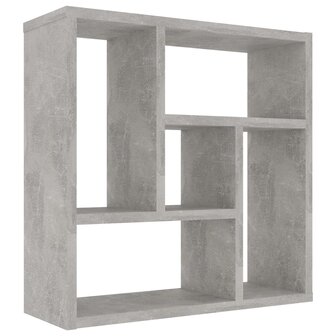 Wandschap 45,1x16x45,1 cm bewerkt hout betongrijs 2
