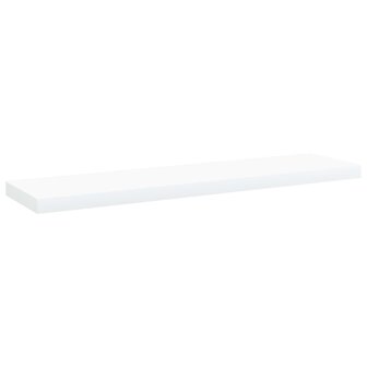 Wandschappen 4 st 40x10x1,5 cm bewerkt hout wit 2