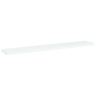 Wandschappen 4 st 60x10x1,5 cm bewerkt hout wit 2