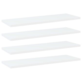 Wandschappen 4 st 60x20x1,5 cm bewerkt hout wit 1