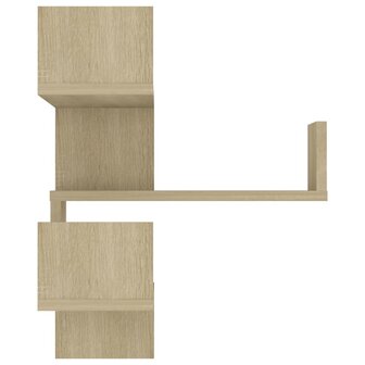Hoekwandschap 40x40x50 cm bewerkt hout sonoma eikenkleurig 5