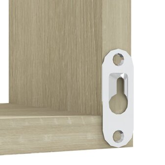 Hoekwandschap 40x40x50 cm bewerkt hout sonoma eikenkleurig 7
