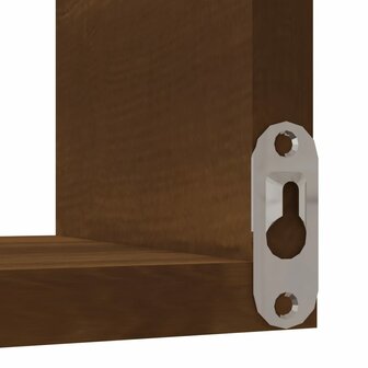 Hoekwandschap 40x40x50 cm bewerkt hout bruin eikenkleur 5