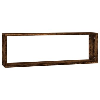 Wandschappen kubus 2 st 80x15x26,5 cm hout gerookt eikenkleurig 5