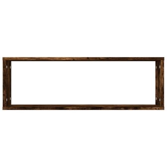 Wandschappen kubus 2 st 80x15x26,5 cm hout gerookt eikenkleurig 6