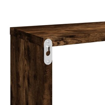 Wandschappen kubus 2 st 80x15x26,5 cm hout gerookt eikenkleurig 8