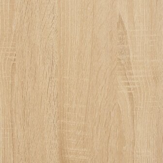 Wandschap met stang 20x25x30 cm sonoma eikenkleurig 7