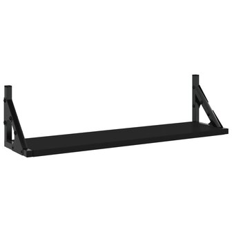 Wandschappen 2 st 60x15x15,5 cm zwart 4