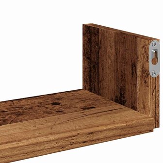 Wandschappen 3 st bewerkt hout oud houtkleurig 7