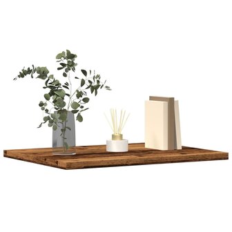 Wandschappen 4 st 40x30x1,5 cm bewerkt hout oud houtkleurig 1