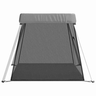 Babybox met matras linnen lichtgrijs 5