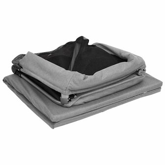 Babybox met matras linnen lichtgrijs 9