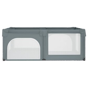 Babybox met 2 deuren oxford stof lichtgrijs 4