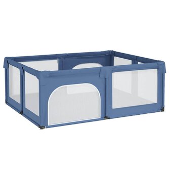 Babybox met 2 deuren oxford stof lichtblauw 2