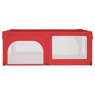 Babybox met 2 deuren oxford stof rood 4