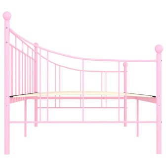 Slaapbankframe metaal roze 90x200 cm 5