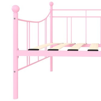 Slaapbankframe metaal roze 90x200 cm 6