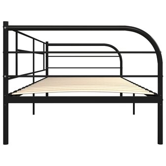 Bedbankframe metaal zwart 90x200 cm  5