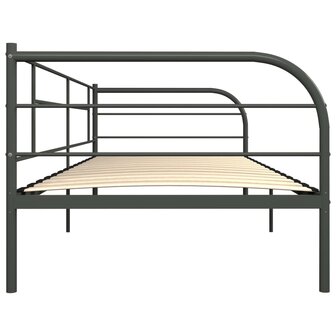 Bedbankframe metaal grijs 90x200 cm 5