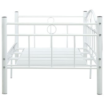 Bedbankframe metaal wit 90x200 cm 4