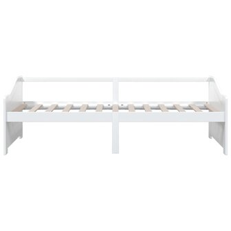 Bedbank 3-zits massief grenenhout 90x200 cm wit 4