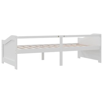 Bedbank 3-zits massief grenenhout 90x200 cm wit 5