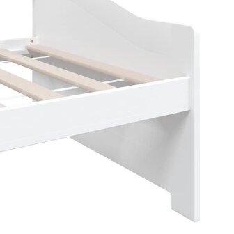 Bedbank 3-zits massief grenenhout 90x200 cm wit 7