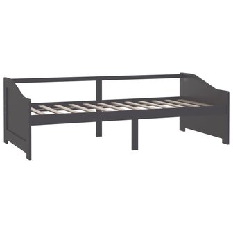 Bedbank 3-zits massief grenenhout donkergrijs 90x200 cm 3