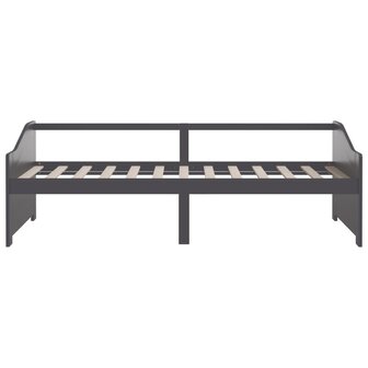 Bedbank 3-zits massief grenenhout donkergrijs 90x200 cm 4