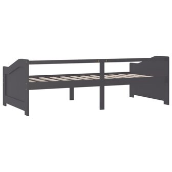 Bedbank 3-zits massief grenenhout donkergrijs 90x200 cm 6