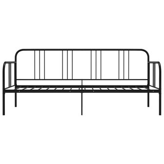 Slaapbankframe metaal zwart 90x200 cm 3