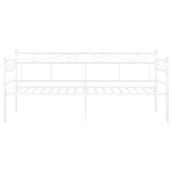 Slaapbankframe metaal wit 90x200 cm 4