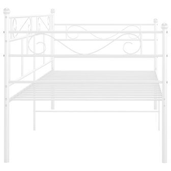 Slaapbankframe metaal wit 90x200 cm 6