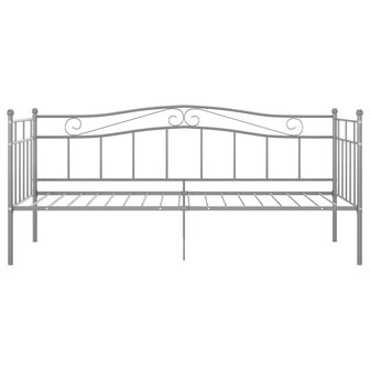 Slaapbankframe metaal grijs 90x200 cm 4